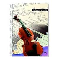 PACSA CUADERNO MUSICA 20 HOJAS 16 PENTAGRAMAS TAPAS CARTON FOLIO 80GR -10U-