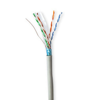 Nedis CCBG8522GY100S cable de red Gris 100 m Cat6 F/UTP (FTP)