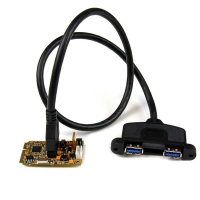 StarTech.com 2-poorts SuperSpeed mini PCI Express USB 3.0 adapterkaart met steunset en UASP-ondersteuning