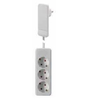 Bachmann 933.007 power extension 1.6 m 3 AC outlet(s) Indoor White