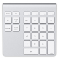 Belkin F8T068TTAPL numeric keypad Laptop/PC Bluetooth Aluminium, White