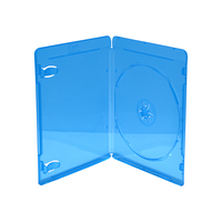 MediaRange BOX39-50 optical disc case Blu-ray case 1 discs Blue, Transparent