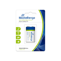 MediaRange MRBAT124 pila doméstica Batería recargable 9V Níquel-metal hidruro (NiMH)