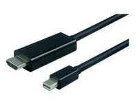 Nilox NX090209106 adaptador de cable de vídeo 2 m Mini DisplayPort HDMI Negro