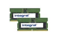 Integral 16GB (2x8GB) LAPTOP RAM MODULE KIT DDR5 5600MHZ PC5-44800 UNBUFFERED NON-ECC 1.1V 1GX16 CL46 EQV. TO KCP552SS6K2-16 F/ KINGSTON memory module