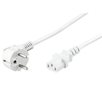 Microconnect PE010418W kabel zasilające Biały 1,8 m C13 panel