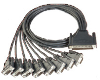 Moxa CBL-M78M9x8-100 serial cable Black 1 m DB78 DB9