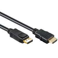 Allteq CC-DP-HDMI-6 adaptador de cable de vídeo DisplayPort HDMI tipo A (Estándar) Azul
