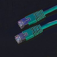 ROLINE S/FTP Patch cable, Cat.6, PIMF, 2.0m, green, AWG26 cavo di rete Verde 2 m