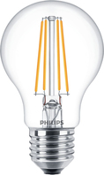 Philips Filament Bulb Clear 60W A60 E27 x2