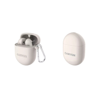 Canyon CNS-TWS6BE fejhallgató és headset True Wireless Stereo (TWS) Fejpánt Hívások/zene/sport/általános Bluetooth Fehér
