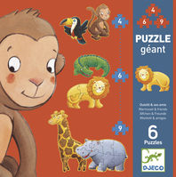 DJECO DJ07114 Puzzle Tiere