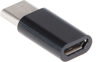 Joy-iT K-1483 tussenstuk voor kabels MicroUSB - B USB - C Zwart
