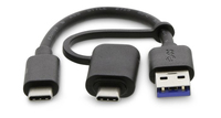 LMP 21242 cavo USB 0,15 m USB 3.2 Gen 2 (3.1 Gen 2) USB C USB A Nero