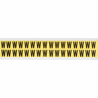 Brady 3420-W self-adhesive label Rectangle Removable Black, Yellow 32 pc(s)