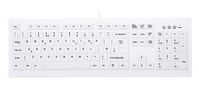 CHERRY AK-C8100F-U1-W/UK Tastatur USB QWERTY UK Englisch Weiß