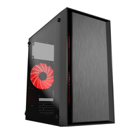 Gembird CCC-FORNAX-960R számítógép ház Midi Tower Fekete, Vörös