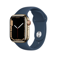 Apple Watch Series 7 OLED 41 mm Digitális 352 x 430 pixelek Érintőképernyő 4G Arany Wi-Fi GPS (műhold)