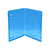 MediaRange BOX39-50 funda para discos ópticos Estuche de plástico para Blu-ray 1 discos Azul, Transparente