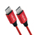 LogiLink CU0156 USB kábel 1 M USB 2.0 USB C Vörös