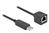 DeLOCK Serielles Anschlusskabel mit FTDI Chipsatz, USB 2.0 Typ-A Stecker zu RS-232 RJ45 Buchse 1 m schwarz