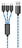 2GO 797315 câble USB 1,5 m USB B USB C/Micro-USB B/Lightning Noir, Bleu