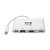 Tripp Lite U444-06N-HV4GU USB-C Multiport Adapter - 4K HDMI, VGA, USB 3.x (5Gbps) Hub Port, GbE, HDCP, White