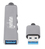 Manhattan 168427 hub & concentrateur USB 3.2 Gen 1 (3.1 Gen 1) Type-A 5000 Mbit/s Gris