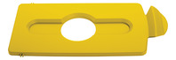 Abfalleimerzubehör Slim Jim® Recyclingstation, Deckel für Flaschen und Dosen, gelb