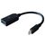 HP Single miniDP-to-DP Adapter Cable DisplayPort-Kabel DisplayPort Mini Schwarz