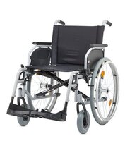 Rollstuhl S-ECO 300 XL,SB55,PU,Duo-Armlehnen,silber