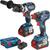 Bosch GSB18V-85C Combi Drill + GDX18V-200C Impact Driver/Wrench Kit