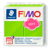 FIMO® soft 8020 Ofenhärtende Modelliermasse, Normalblock apfelgrün