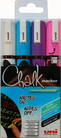 UNI-BALL Chalk Marker 1,8-2,5mm PWE5M.4C.2 4 Farben, Etui