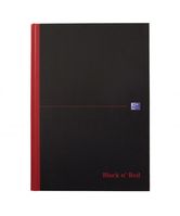 Black n Red Book Casebound 90gsm Single Cash 192pp A4 Ref 100080537 [Pack 5]