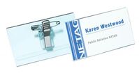 Durable Name Badge with Combi-Clip 40x75mm (Pack 50) 8141