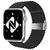 NALIA Tessuto Intrecciato Cinturino Smart Watch compatible con Apple Watch Bracciale SE Series 8/7/6/5/4/3/2/1, 38mm 40mm 41mm, per iWatch Orologio Donna Uomo Nero