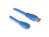 Anschlusskabel USB 3.0 Stecker A an Stecker Micro B, blau, 5m, Delock® [83502]