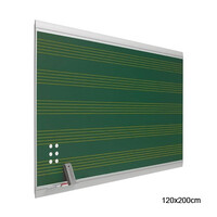 Pizarra verde magnética pentagrama "Zénit" Acero Vitrificado 120x200cm