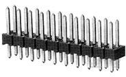 Stiftleiste, 6-polig, RM 2.54 mm, gerade, schwarz, 5-146253-3