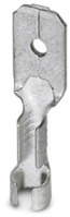 Flachstecker, 6,3 x 0,8 mm, L 20 mm, unisoliert, gerade, silber, 0,5-1,5 mm², AW