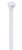 Kabelbinder mit Edelstahlzunge, Nylon, (L x B) 102 x 2.4 mm, Bündel-Ø 1.5 bis 23