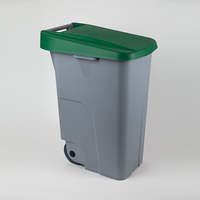 Mülltonne 85 Liter mit Deckel 420 x 570 x 760 mm Kunststoff grün