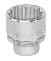 MATADOR Steckschlüssel-Einsatz, 12-kt., 12,5 (1/2) 21 mm