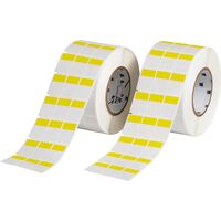 Thermal Transfer Printable Labels 25.40 mm x 36.50 mm THT-9-427-10-YL, Transparent, Yellow, Self-adhesive printer label, Die-cut Etichette per stampante