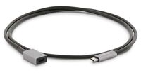USB-C (m) to USB-C (f) extension cable, USB 3.1 (m) to USB-C (f), max 5 Gb/s, 3A, 1m, space gray Cavi USB