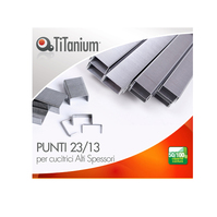 Punti Metallici per Cucitrice ad Alti Spessori Titanium - 23/13 - 23/13TI (Conf.