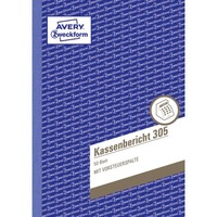 Kassenbericht, A5, 50 Blatt AVERY ZWECKFORM 305