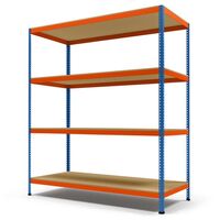 Wide span heavy duty shelving