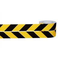 Hazard warning tape, self adhesive